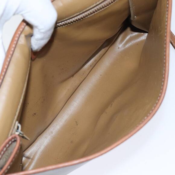 CELINE Macadam Canvas Shoulder Bag Beige - Picture 11 of 16